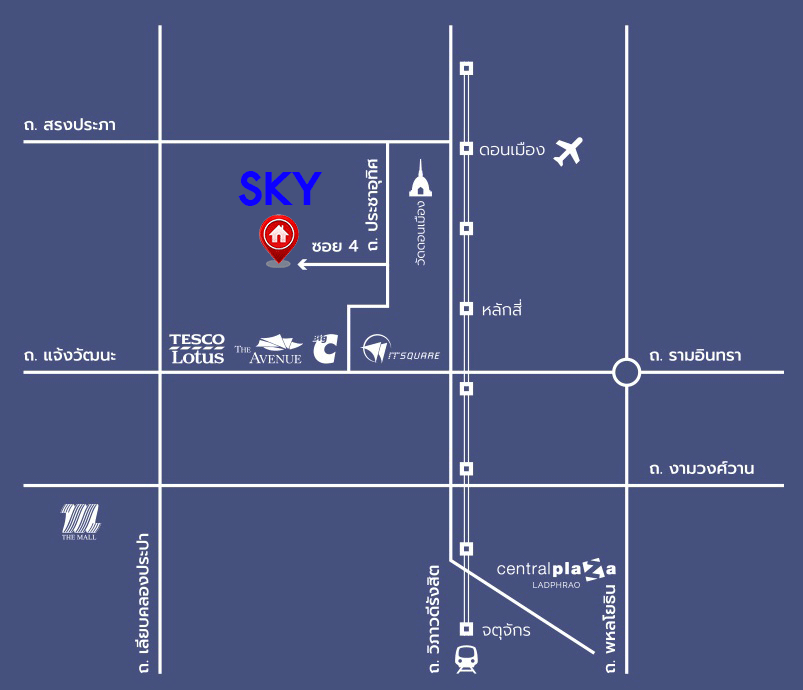 บ้านมือสองตกแต่งใหม่ สไตล์โมเดิร์น ม.สกาย ดอนเมือง-สรงประภา หลังใหญ่ เนื้อที่ 52 ตร.ว. ฟังก์ชัน 3 ห้องนอน 3 ห้องน้ำ 2 ที่จอดรถ บนทำเลดีที่สุด! เข้า-ออกได้ทั้งถ.แจ้งวัฒนะ และสรงประภา ใกล้สนามบินดอนเมือง, ทางด่วนศรีสมาน และรถไฟฟ้าสายสีแดง (สายอนาคต) "สถานีดอนเมือง"